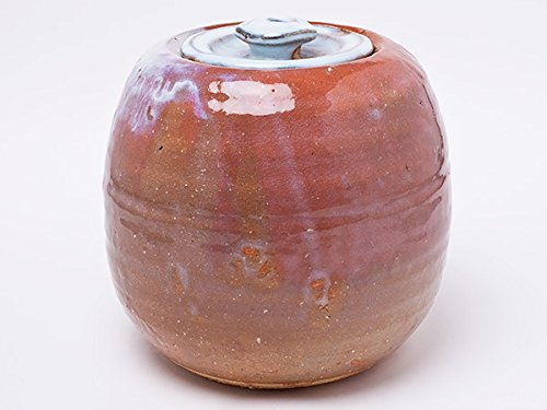 水指、萩焼、宇田川聖谷作 萩焼水指 宇田川聖谷作 茶道具 Antique Sam's Collection