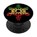 Reggae Fiocco di Neve Rasta Natale Rasta Rastafari Roots PopSockets PopGrip Intercambiabile