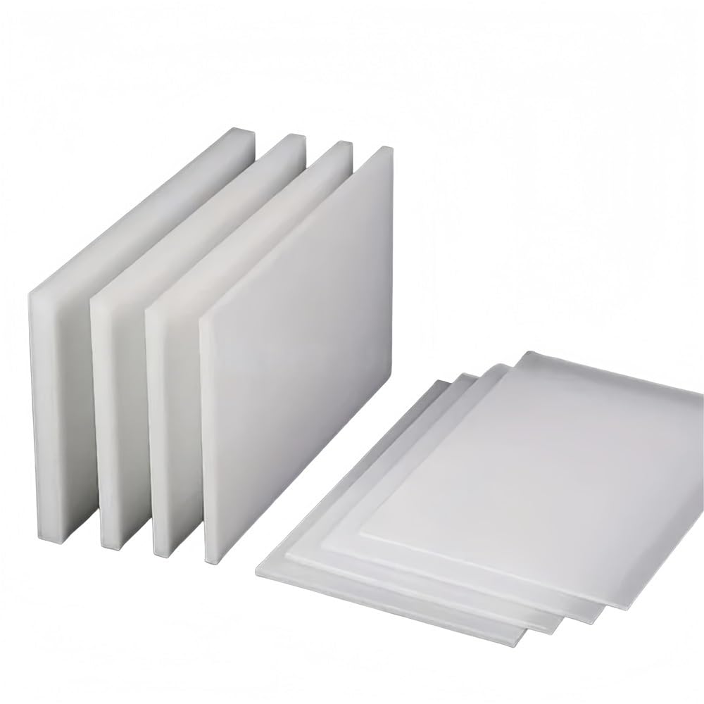 Láminas de plástico blanco, Los PP blancos cubren el paquete de 3 tamaños múltiples la resistencia impacto for corte industrial(200x200x6mm)