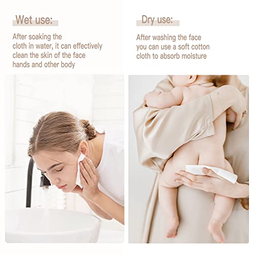 Asciugamano monouso per il viso tessuto di cotone