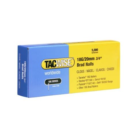 Tacwise 0395 18G/ 20mm Nails for Nail Gun (Box of 5000) Cover