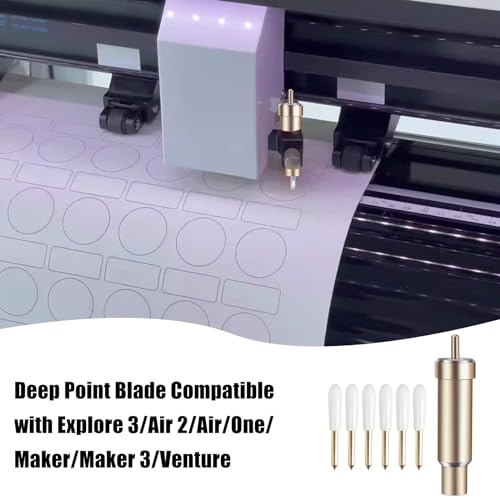 Lâmina de corte profundo e invólucro para Cricut, lâmina de ponta profunda compatível com Explore 3/