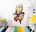 Oedim Vinilo de Pared Tamaño Real Dragon Ball Super Goku Super Saiyan, Producto Oficial, 64x110cm, Vinilo para Paredes, DBS