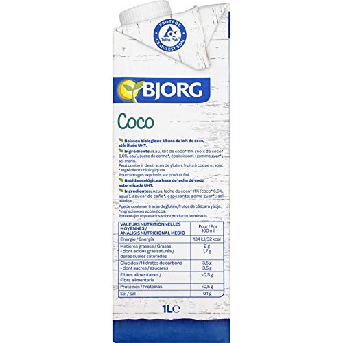 BOISSON COCO BIO 1L, BJORG, LOT DE 4