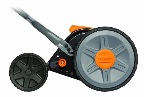 Fiskars 17 Inch Staysharp Push Reel Lawn Mower (6208), Orange #TOP2