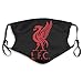 Produktbild Fun-World Gesichtsschutz Mundschutz Liver_Pool Football Mundschutz mit Filter Waschbar Atmungsaktive Staubdicht Schutz Bandana