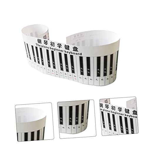 DRESSOOS Clavier De Piano Simulé Clavier Électronique Clavier De Piano De Bureau Piano 3D Clavier Piano Fournitures D’Apprentissage Touches Piano Stickers Piano Autocollants Piano Clavier - Les Beatles, Paul McCartney, John Lennon, RIngo Starr, George Harrison DRESSOOS Clavier De Piano Simulé Clavier Électronique Clavier De Piano De Bureau Piano 3D Clavier Piano Fournitures D'Apprentissage Touches Piano Stickers Piano Autocollants Piano Clavier – Image 7