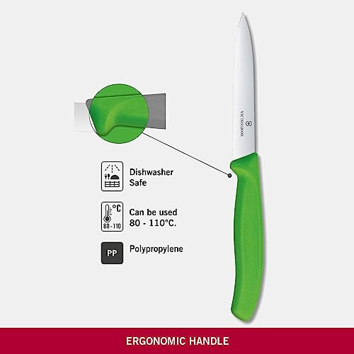 Faca Victorinox Swiss Classic lâmina serrilhada, Verde, 10cm