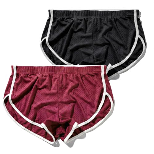 Mens Mesh Sleep Shorts with Front Liner Lounging Shorts for Yard Work