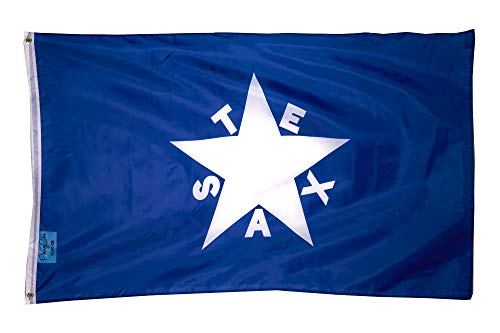 PringCor Texas History Flag Lorenzo De Zavala 3x5FT Southern Independence Star Banner Garage