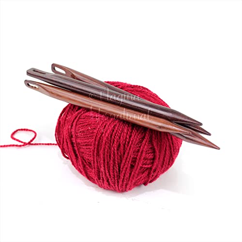 Nagina International RSDWOODN5 Rosewood Hand Crafted Fine Wooden Stitching Needles thumb #2