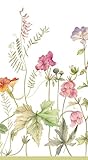 Caspari Disposable Hand Towels, Decorative Paper Guest Towels for Bathroom or Paper Napkins Dinner Napkins Size French Floral Pak 30