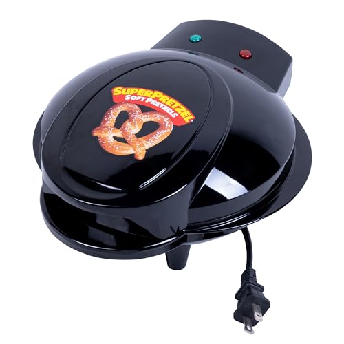 SUPERPRETZEL Pretzel Maker & Baking Kit Bundle. Includes Soft Pretzel Maker with Cheese Melting Compartment and Baking Kit For Up To 14 Delcious Soft Pretzels.