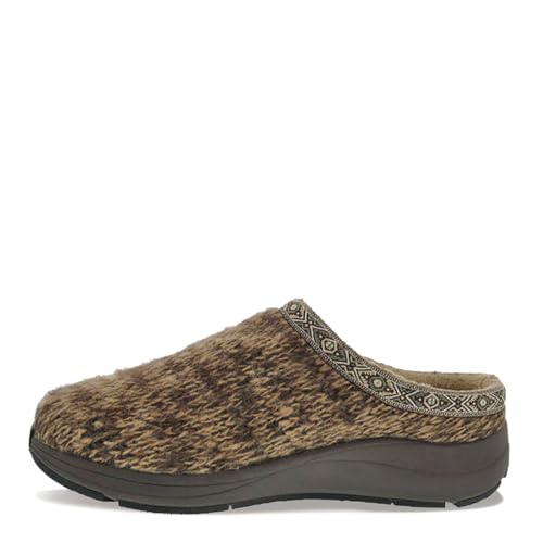Drew Relax Men's Therapeutic Slipper Brown Sweater Fabric - 9 Medium3