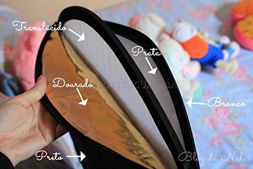 Greika REB110 Rebatedor 5 em 1 Reflex- Branco, Preto, Translúcido, dourado e Prata