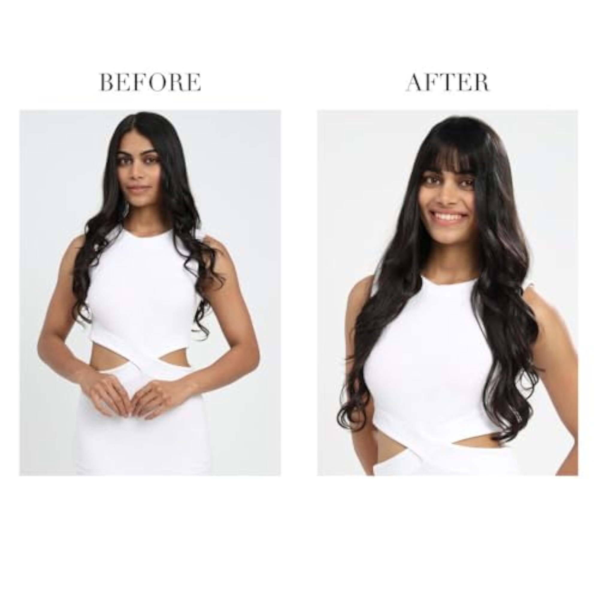Real Human Hair Clip-In Bangs for Women, Instant Elegance