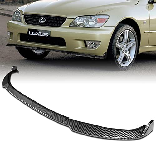 3PCS Front Bumper Lip Kit fit for compatible with 2001-2005 Lexus IS300, STP-Style Splitter Trim Protection Spoiler, Air-Dam-Chin-Diffuser (Carbon Look)