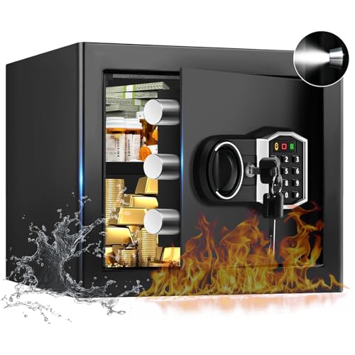 Small Fireproof Safe with Alarm and Digital Lock