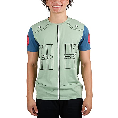 Naruto Shippuden Anime Cartoon Kakashi Cosplay Men's Graphic Tee Shirt-S Multicolored #TOP16