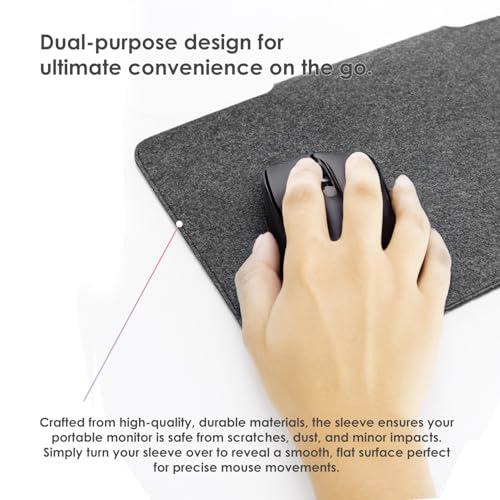 Image of Kado 15.6 Inch Portable Monitor Protective Sleeve Carrying Bag 15.55 inchx9.25 inch | For Sceptre Kado MNN KYY InnoView Yxk ForHelp AYY VisionOwl Yodoit Uperfect ViewSonic ASUS Dell Lenovo 15.6 inch Portable Display