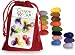 Crayon Rocks 16 Colors in a Red Velvet Bag