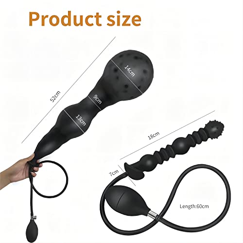 アナルビーズアナルプラグアナルディルド膨らむアナルポンプ巨大ディルド あなる 男性アナルバルーン14cmあなるぷらぐ 開発 初心者あなる拡張器具エアーポンプ式拡張極太ディルド 直径10cm以上初心者多用途sex toys女性 for women外出用可 - 画像3