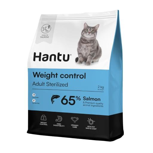 Hantu - Pienso Adult Weight Control de Salmón para Gatos Esterilizados - 2 Kg