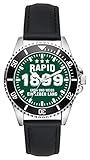 rapidhome lodge 77 Lederband mit Dornschließe KIESENBERG Rapid Geschenk Artikel Idee Fan Uhr L-6081