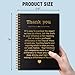 QYUVK Thank You Gold Hardcover 160 Pages Spiral Notebooks, Funny Thank You Gift for Women Men Coworkers Leader Mentor, Appreciation Gifts for Employees, Thanksgiving Gifts for Colleagues Leaders