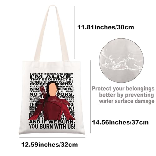 Bolso tote inspirado en películas distópicas y de aventuras, regalo para fans de cine miniatura 3