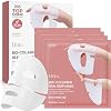 Elvira Bio-Collagen Real Deep Mask, Overnight Hydrating Face Mask with Hyaluronic Acid, Korean Skincare Face Mask for Moisturizing and Firming, Face Masks Sheet for All Skin Types, 4 Pack
