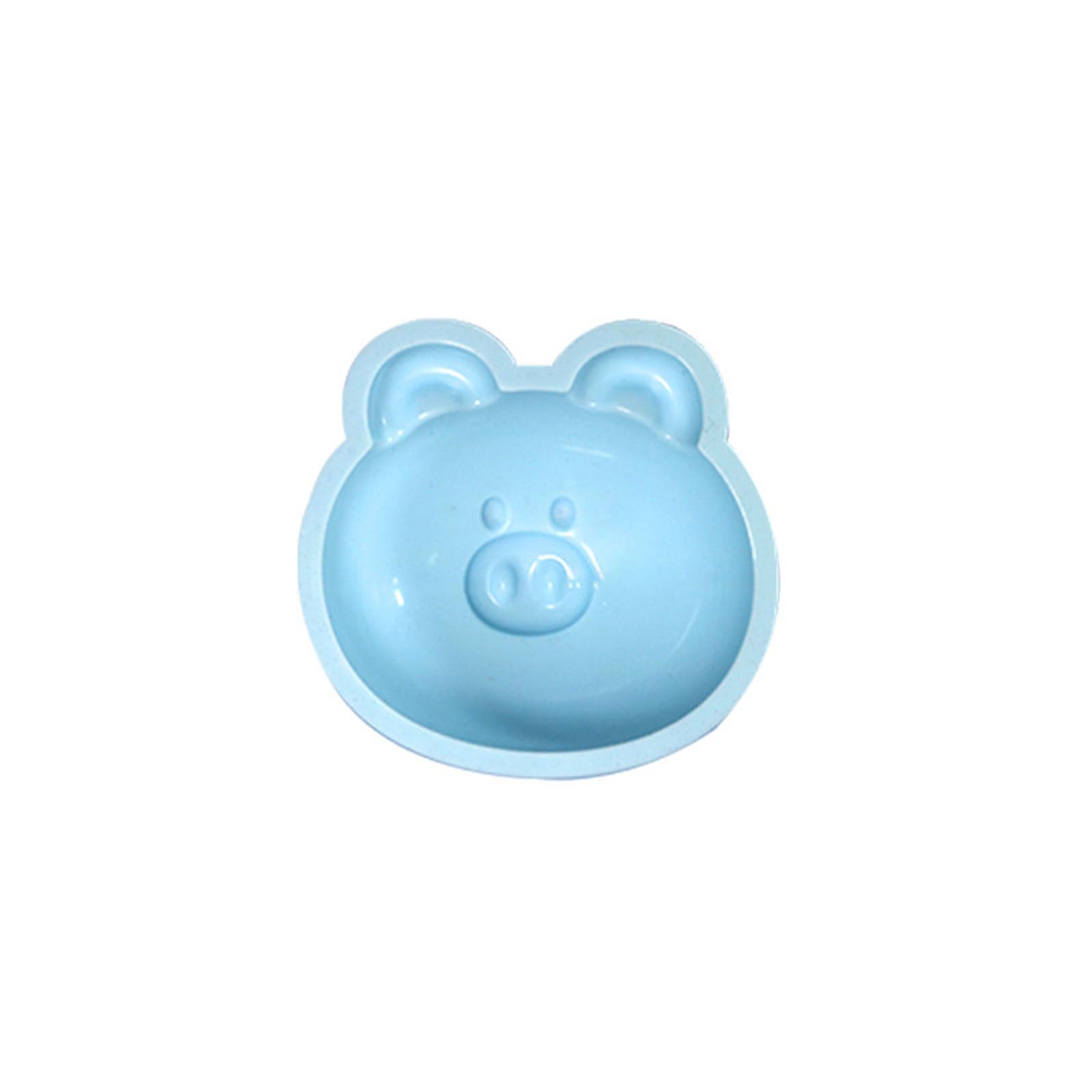 oringnat Pigs Bear Silicone Fondants Cake Bakings Tool for Making Chocolate, Candy, Candle, Handmade