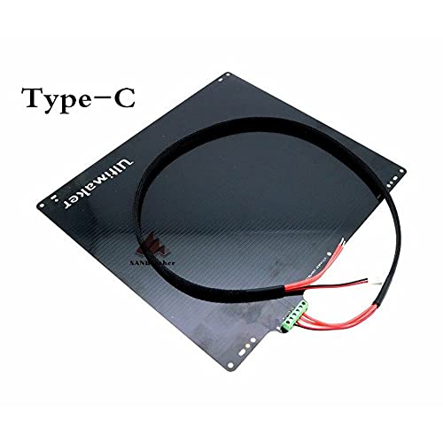 Lysee 3D Printer Parts & Accessories - UM2 Heated Bed 24V Aluminum Alloy Substrate Plate Printing Table for 3D Printer Ultimaker2 hot Bed - (Size: Type-B)