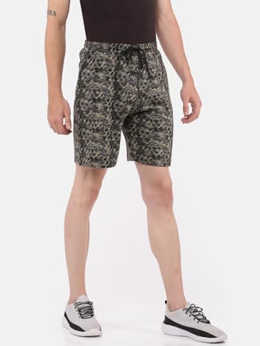 Image of Dollar Solid Men's Shorts | All-Over Print | One Side Zipper Pocket with Label Branding | Self Waistband with Drawcord | Wide Array of Attractive Prints