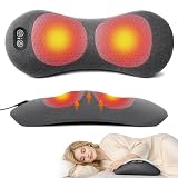 3 In 1 Rückenmassagegerät, Deep Comfort 3 in 1 Massage Pad with Traction, Vibration & Heat, Ergonomische Rückenstütze Unterer Rücken mit Intelligentem Steuerschalter für Unteren Rücken (Netzbetrieb)