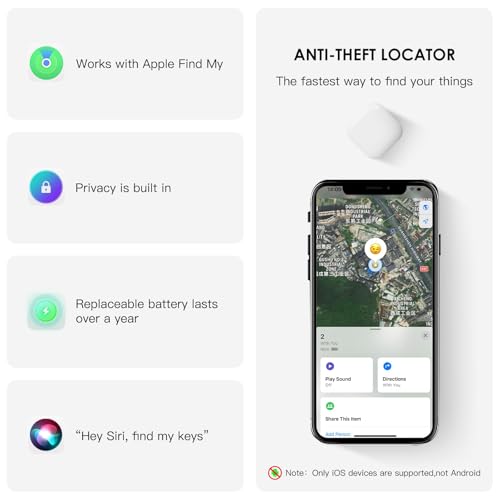 Image of 2 Pack GPS Tracker for Vehicles,Hidden Tracking Device for Vehicles,Car Tracker No Subscription Work with Find My, (iOS Only, Not for Android),Item Finders Tracker for Kids Key Dogs Luggage Bag