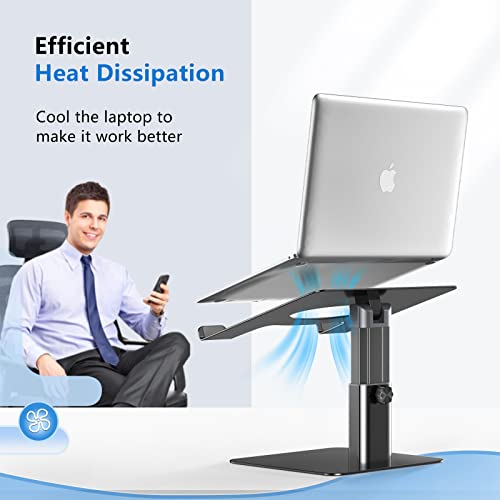 Shmyby Laptop Stand, Ergonomic Aluminum Laptop Stand For Desk, Adjustable Laptop Riser Compatible With Macbook, Air, Pro, Dell Xps, Hp, Xiaomi, Samsung, And Other 10-17 Inches Laptops #TOP5