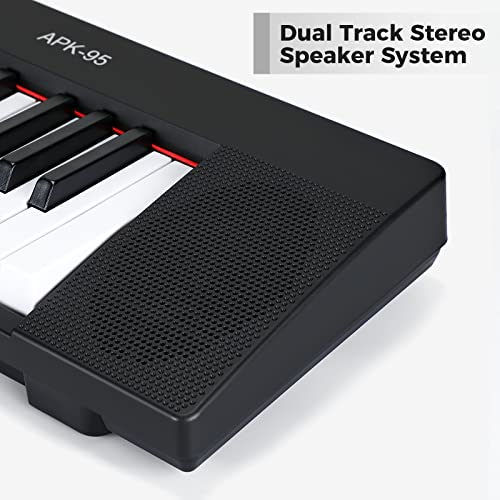 Asmuse Electronic Keyboard Piano, 61-Key Electric Piano With Mic And Sheet Music Stand [Can Use 1.5V Batteries & 3.5Mm Earphone] For Beginners, Adults, Kids And Professional Creators #TOP3