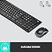 Logitech MK270 Wireless Keyboard And Mouse Combo For Windows, 2.4 GHz Wireless, Compact Mouse, 8 Multimedia And Shortcut Keys, For PC, Laptop - Black