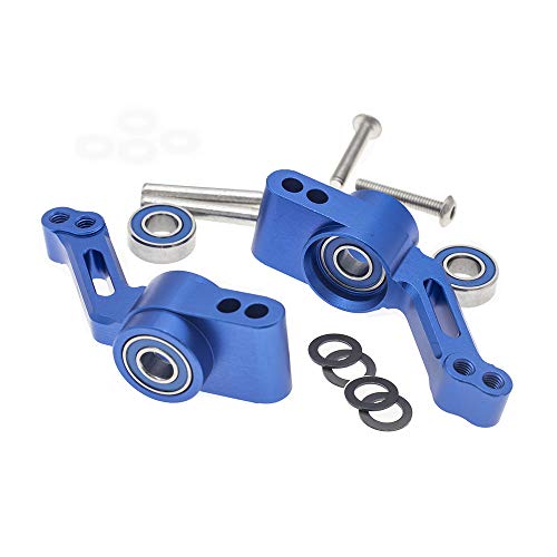 CODA RACING Alloy RC Caster Block&Steering Blocks&Rear Stub Axle Carriers for Traxxas 1/10 4X4 Slash, Stampede, Rustler 4WD -Replaces Part 6837 6832 1952