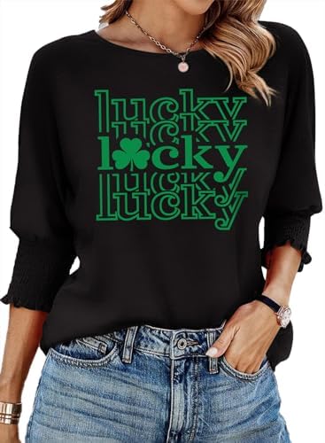 Dokotoo Women's Tops 3/4 Sleeve T-Shirts Business Basic Tees 2026 Blouses