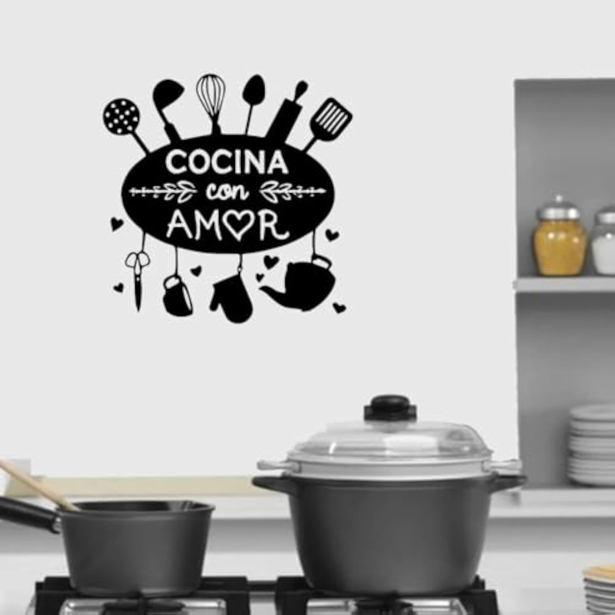 Spanish Quote Vinyl Wall Decal Sticker for Kitchen & Office Decoration