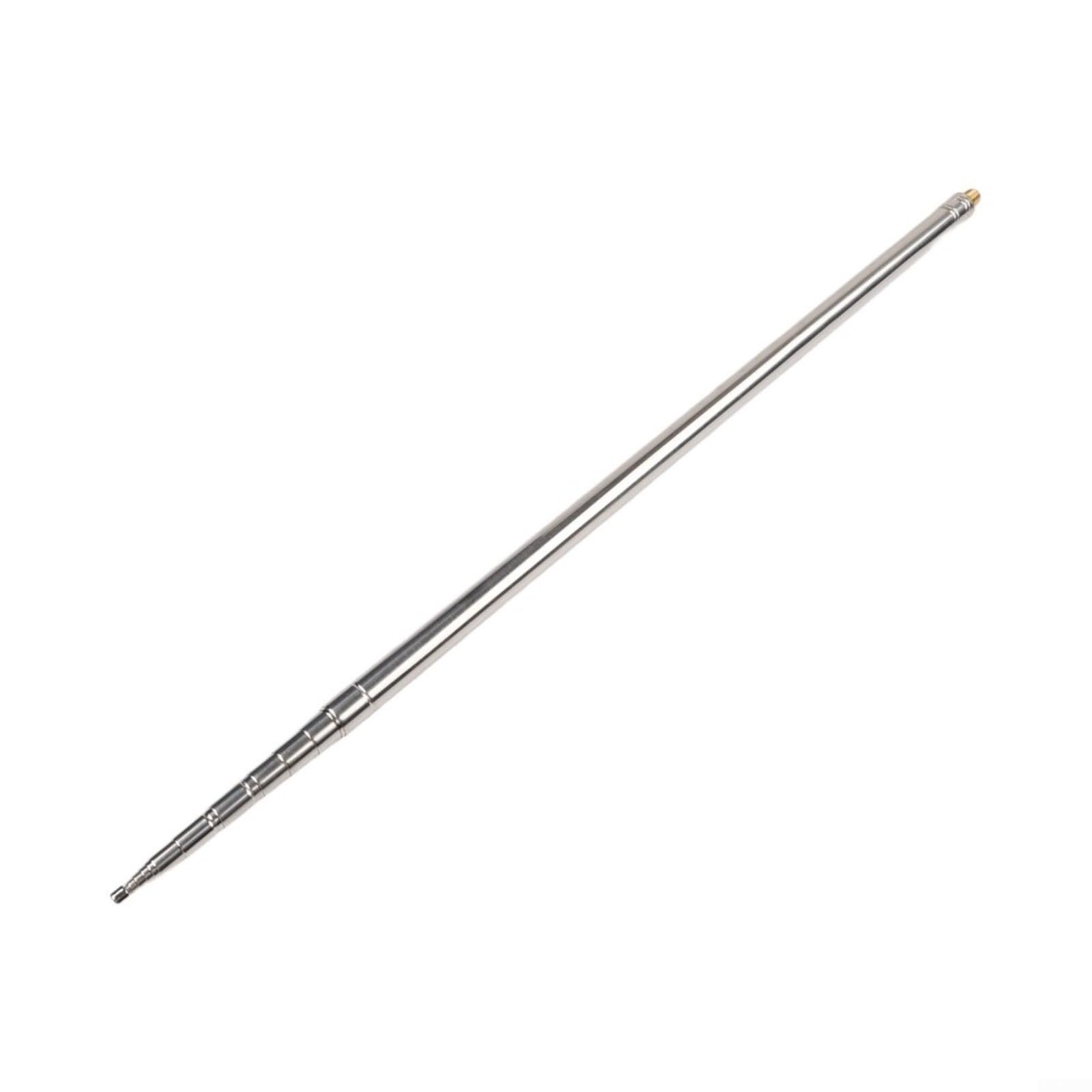 Antena telescópica JPC-7 de acero inoxidable con 13 segmentos y rosca M10 de alta resistencia