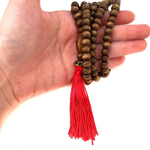 Japamala de 108 Contas de Madeira Escura