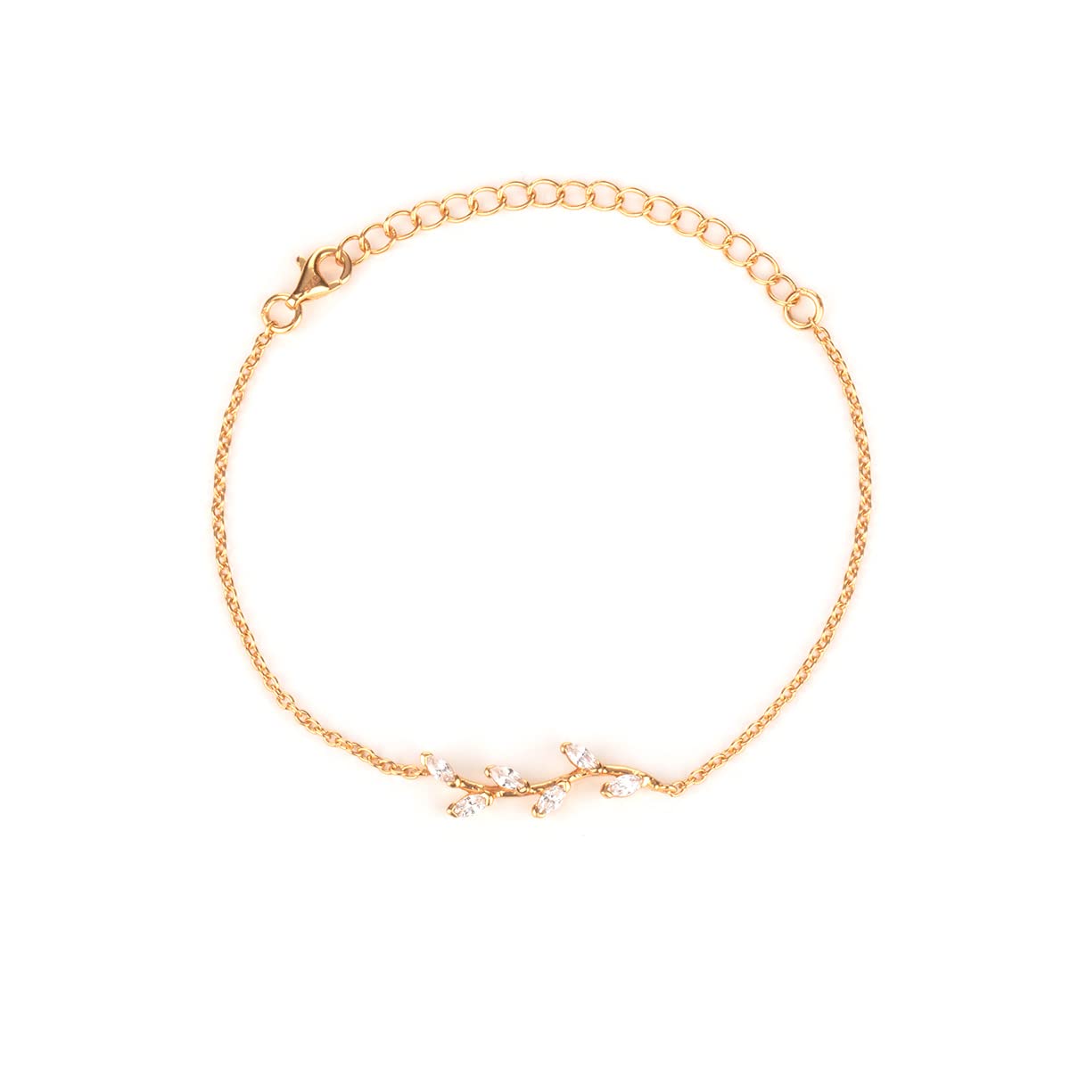 Shaya By Caratlane Trailing Vines Bracelet In Gold Plated 925 Silver For Women (B0B4P14CJ9) Amazon Price History, Amazon Price Tracker