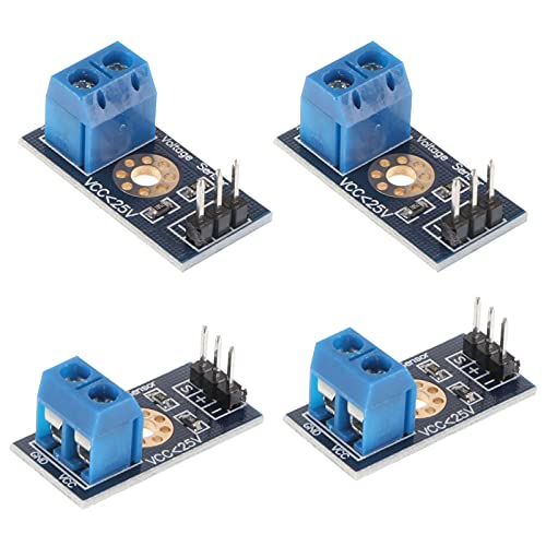 PCXWTLN Module de détection de Tension, testeur de Tension de capteur Module de détection de Mesure de capteur Tension DC 0~25V pour Arduino UNO Mega Robot Smart Car Geekstory (4pcs) Cover