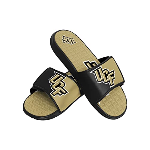 FOCO UCF Knights NCAA Mens Colorblock Big Logo Gel Slides - XL