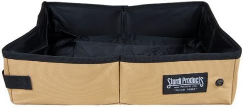 SturdiBox Foldable, Water Tight Box - 2 gallon: Tan