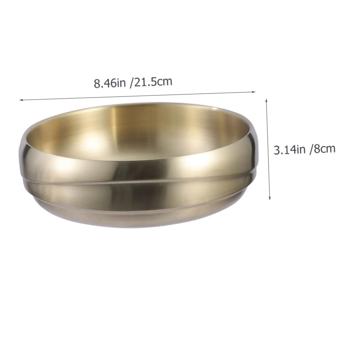 AUTSUPPL Stainless Steel Mixed Rice Bowl Practical Noodle Bowl for Salad Soups Meals Smooth Edges Multi Purpose Kitchen Supply for Home Restaurant Use