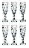 Contenu de la livraison : lot de 6 verres à champagne